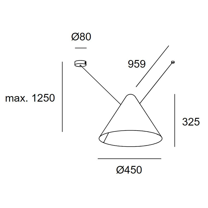 Super Attic Conic Shape V 1250mm