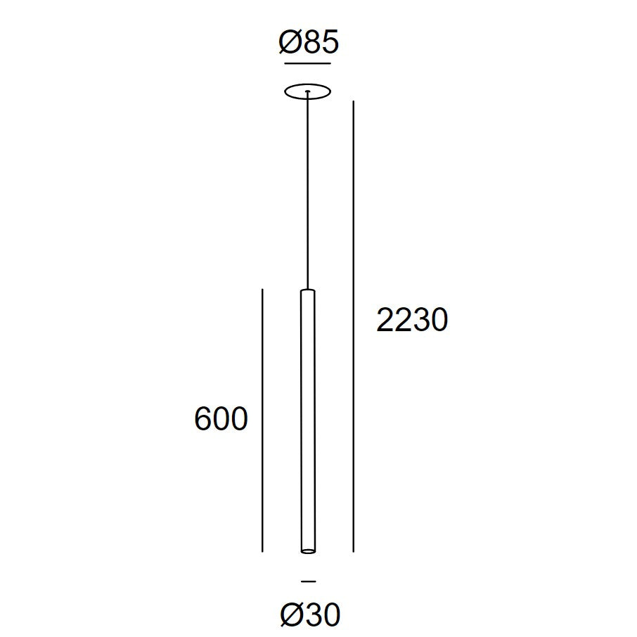 Stylus Recessed 600mm